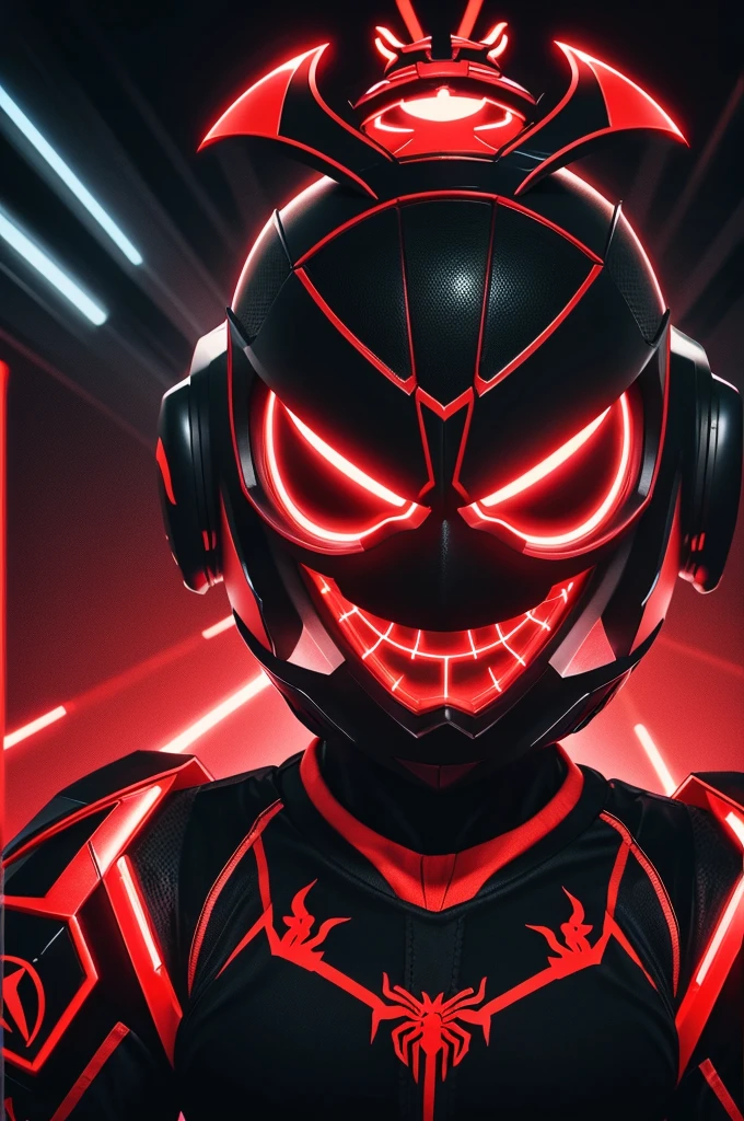 This is a gaming logo that features the name "TING SPOT GAMER" in a futuristic font and a red & black color. and 
Anime spider boy avtar, The logo also has a stylized controller icon. The logo is designed to be attractive and eye-catching, and to appeal to gaming enthusiasts and
