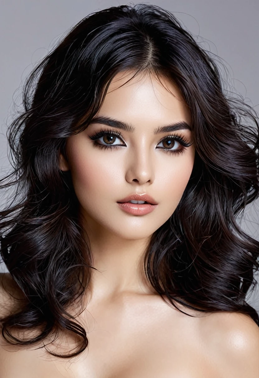 Black sparkling eyes sparhave black sparkling eyes , have preal body shape, she have glossy lips and black - brown wavy medium hairs ,long eyelashes , medium height , sexy body, flair skin and wellbuiltbody ,cold,bold,beautifulkling,