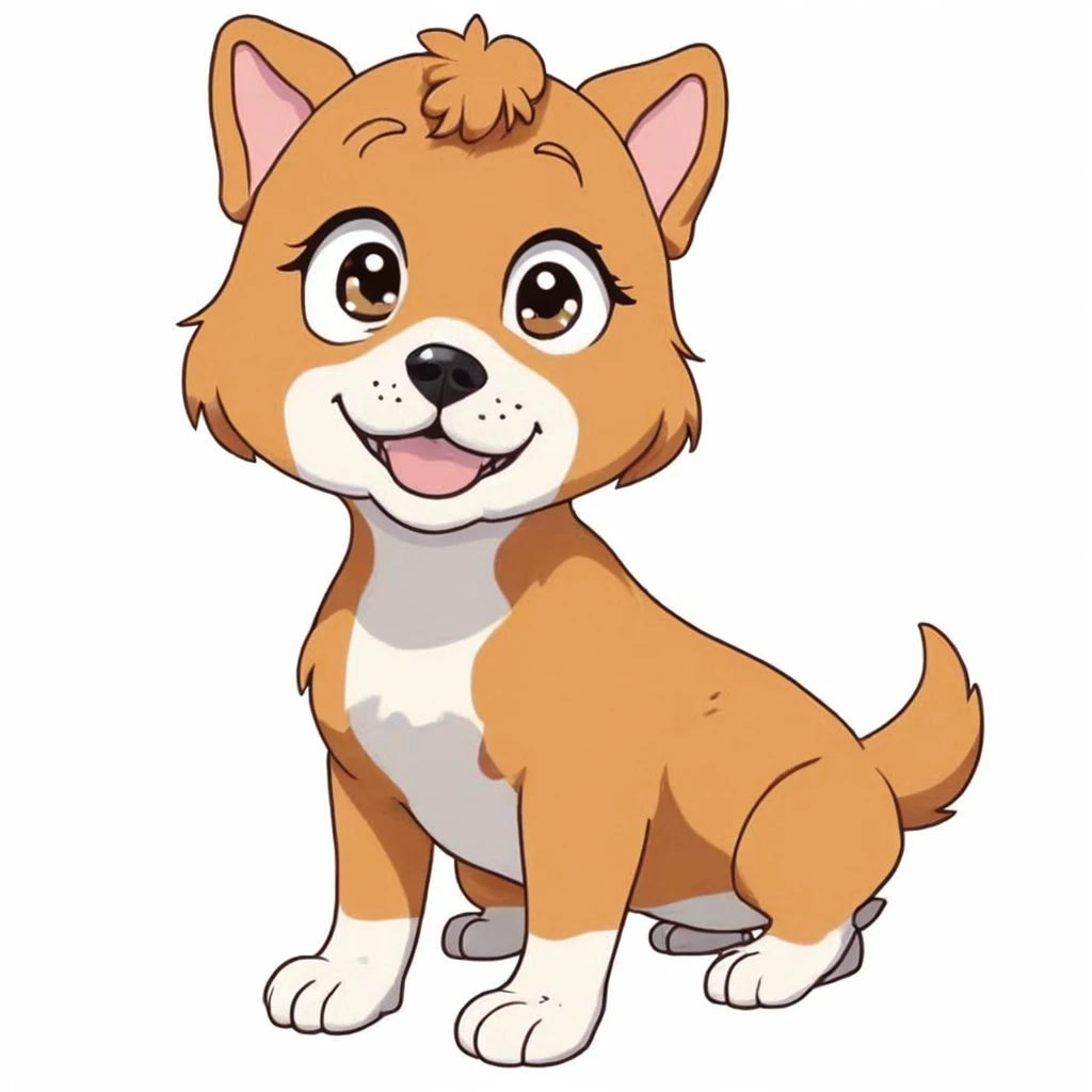 (best quality,4k,8k,highres,masterpiece:1.2)dog, CARTOON dog, KAWAII, GINGER dog