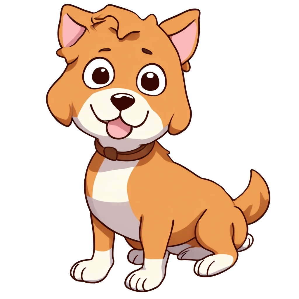 (best quality,4k,8k,highres,masterpiece:1.2)dog, CARTOON dog, KAWAII, GINGER dog