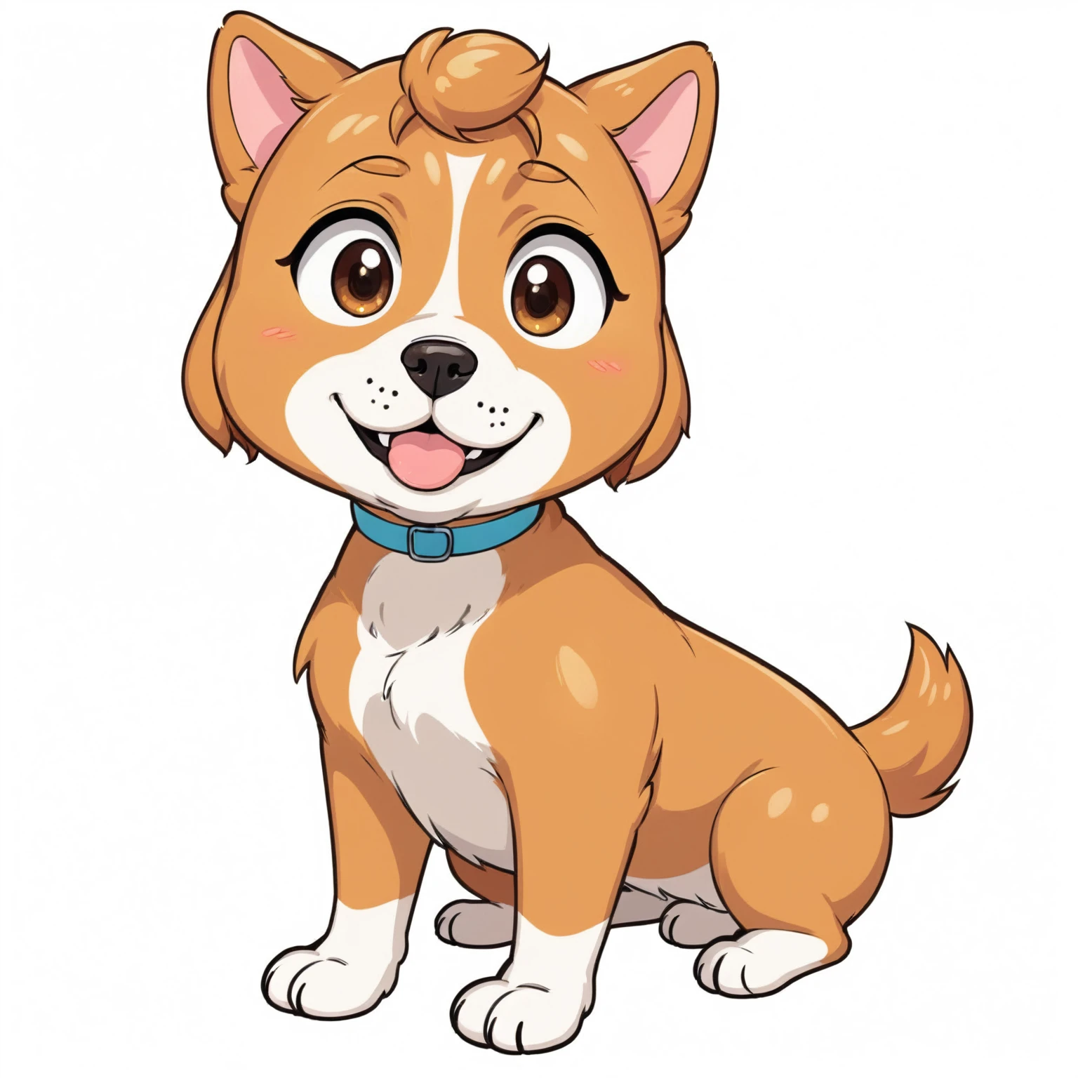 (best quality,4k,8k,highres,masterpiece:1.2)dog, CARTOON dog, KAWAII, GINGER dog