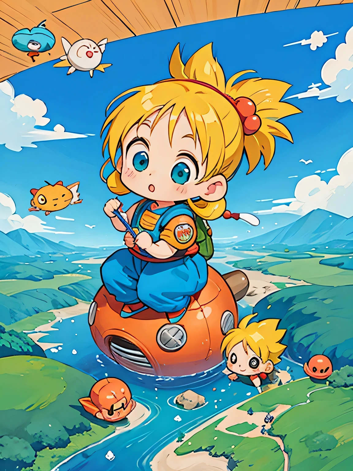 Akira Toriyama、Kawaii Design, most beautiful girl ever、Chibi, (((expedition)))、Blue Earth, Dragon Ball Goku