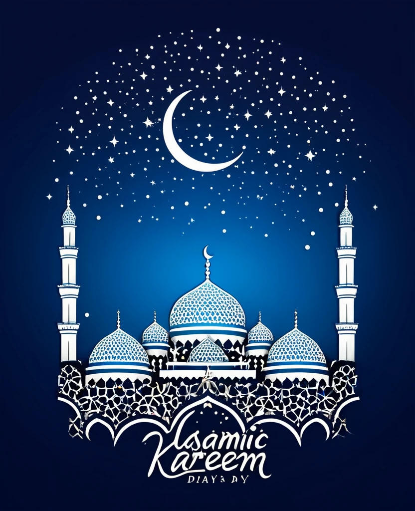 Ramadan kareem islamic day illustration