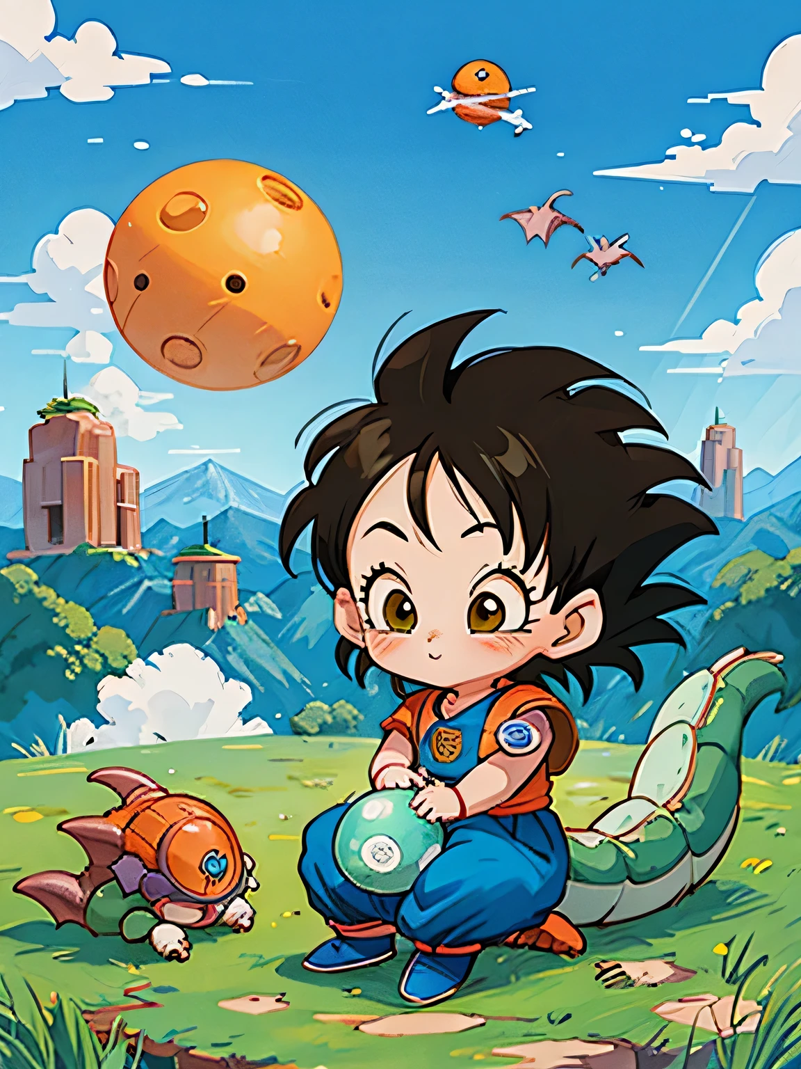 Akira Toriyama、Kawaii Design, most beautiful girl ever、Chibi, (((expedition)))、Blue Earth, Red Earth, (((Dragon Ball)))