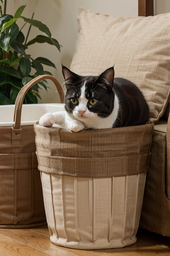 Create a cute cat picture with
