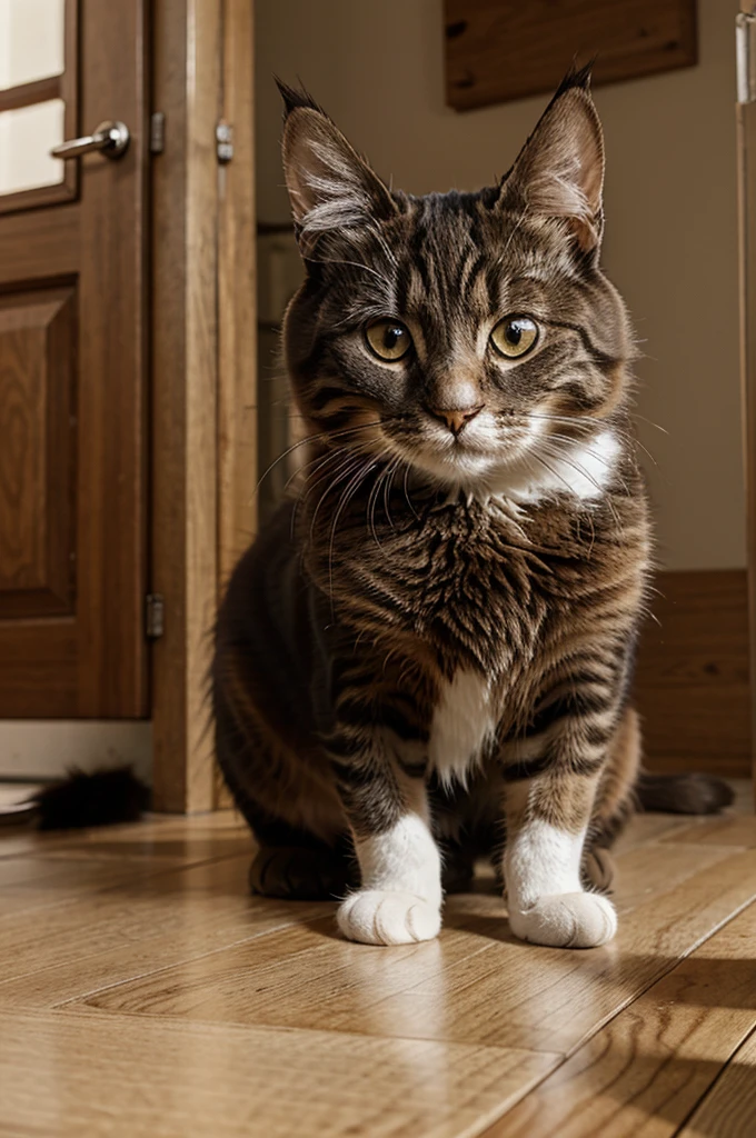 Create a cute cat picture with