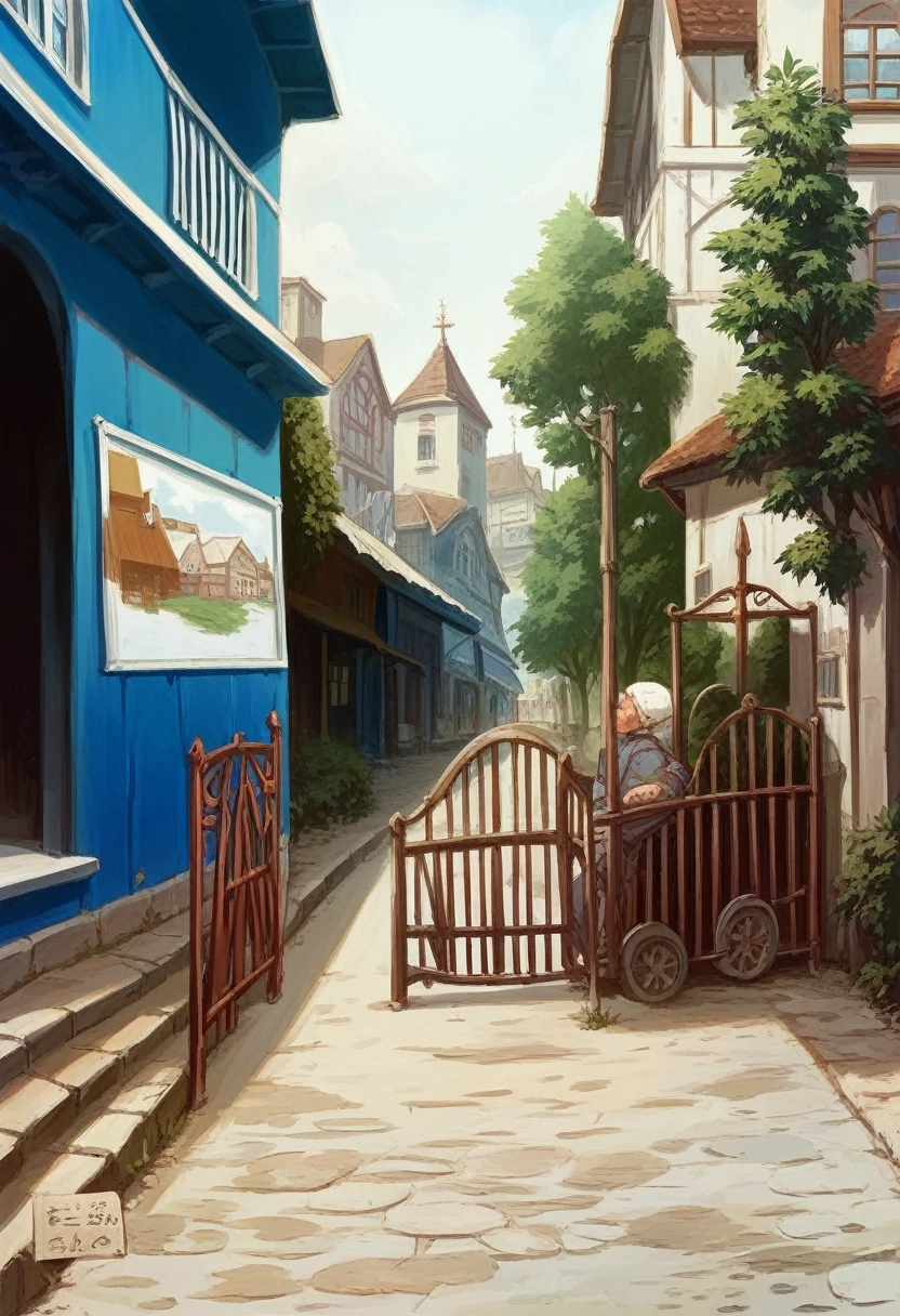 there is a man riding a bike down a dirt road, taken in the early 2020s, in a village, with village, evening time, small village, police station, deep image, photo taken in 2 0 2 0, old village, background image, clean image, in a village street, village, historical image, beautiful image