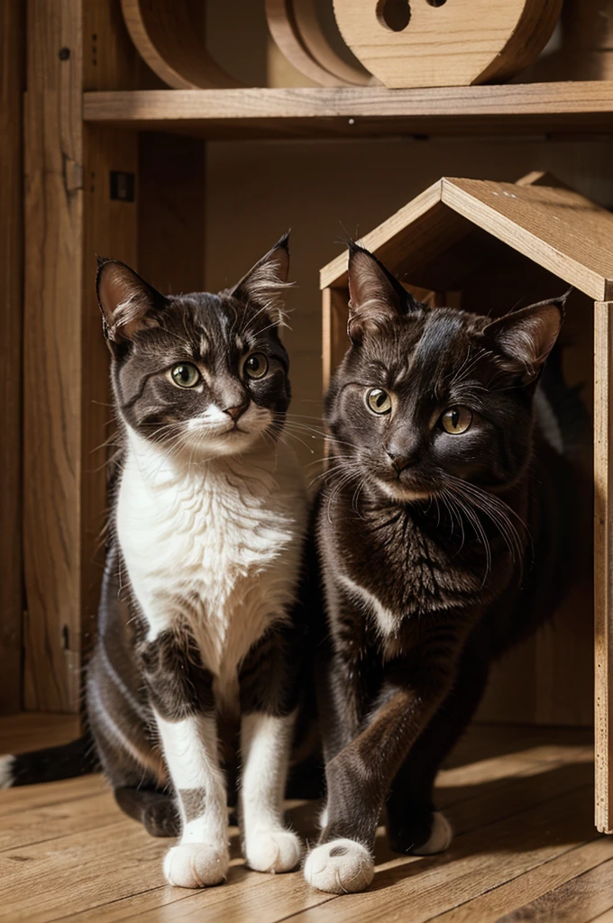 (Best quality)), ((Meisterwerk)), (Detaillierte)Create a cute cat picture with