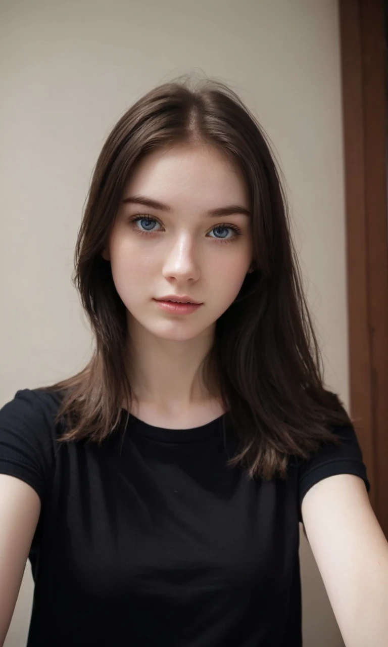 Beautiful girl, pale skin