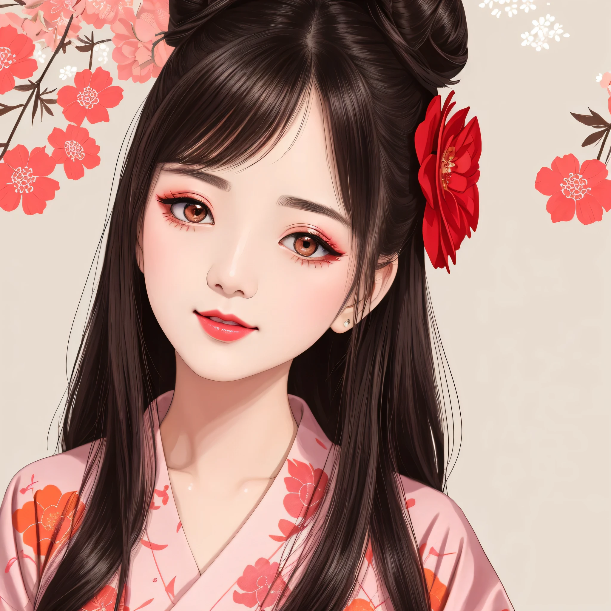 Each has a different expression2People and sisters、(2 girls)、⦅Dancing traditional arts with grace)、((Big Breasts、Small Face、Not exposed))、Highest quality、masterpiece、(Black Hair、Bun Hair)、Brown Eyes、⦅Wide angle、Angle from above the waist、Pause on the magazine cover、Their gazes are different, gazing into the distance⦆、(8K High Quality、masterpiece、High resolution、Realistic and beautiful light and shadow、(Highest quality)、(High Resolution)、(Very delicate and beautiful)、(Beautiful 8k face)、(With a smile、Beautiful eyes)、(Clear skin)、(Soft hair)、(8Head to Body)、(A Japanese-style yukata kimono with red, pink, orange and blue floral patterns on a white background, interspersed with gold powder、Wearing a yukata2Beautiful Japanese girls)、((Tanabata decoration background))、((Small Face))、(arms up)、Thin and small nose、(Red lipstick)、(Make your cheeks red)、(Glossy skin)、((Ink painting style))、Very thin eyebrows、Overall ultra-high image quality、(She is wearing maiko-style makeup.)、Whitening、Long and beautiful eyelashes、Glowing Skin、(Red cheeks),Straight nose、masterpiece、Highest quality、whole body、 Eyebrows visible through hair、Bun Hair、Grin、Gal、Gal、Viewer's Eyes、Plaid、Stylish、woman、fine、Pause、
Waiting to start