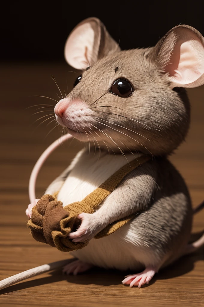 Mouse with the head of a paçoca