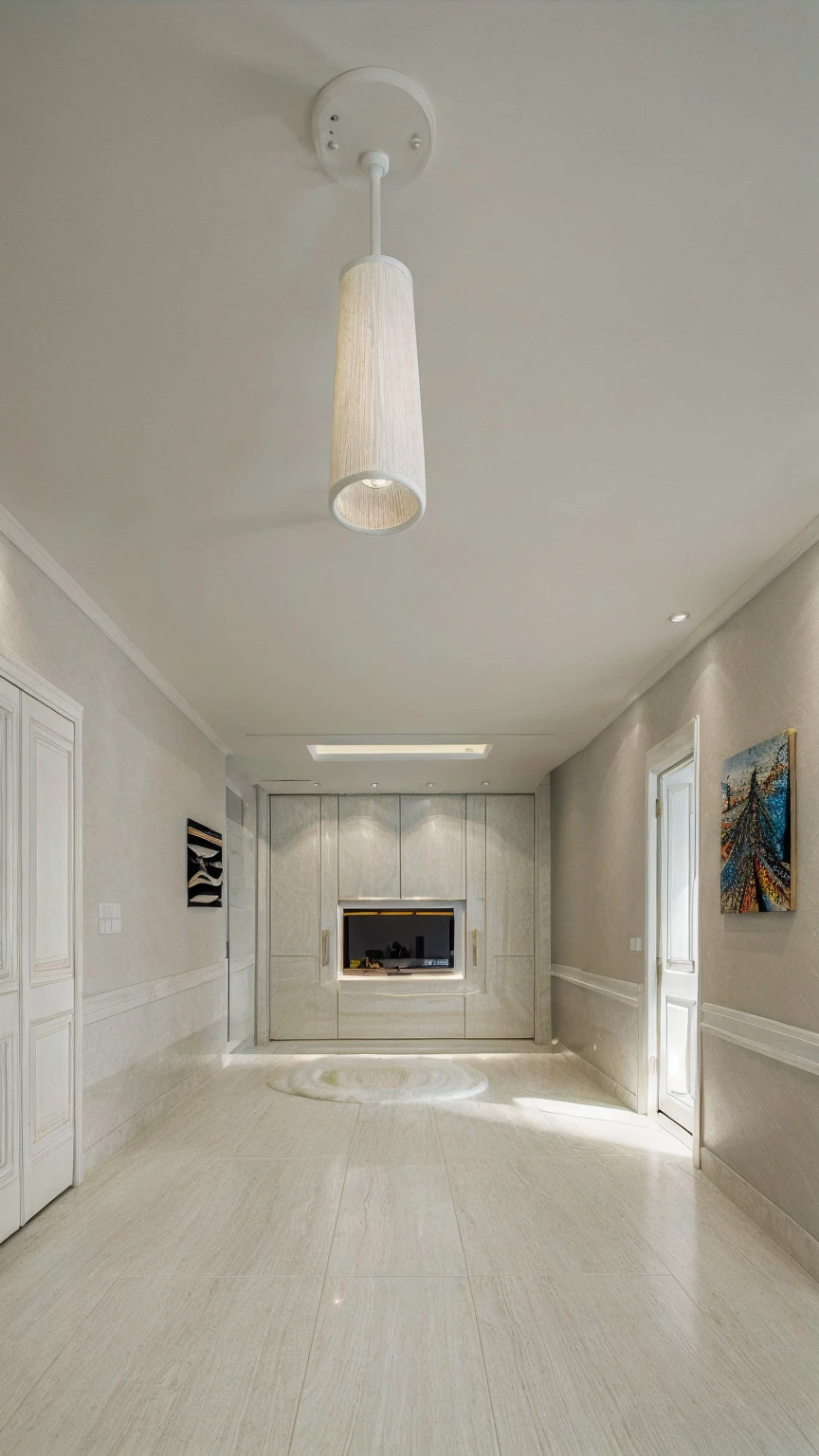 best quality, ultra high res, realistic style room realistic style room, lighting, plain white walls