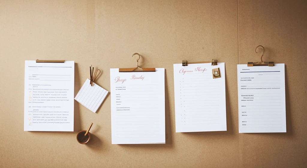 Notes floating in the background 