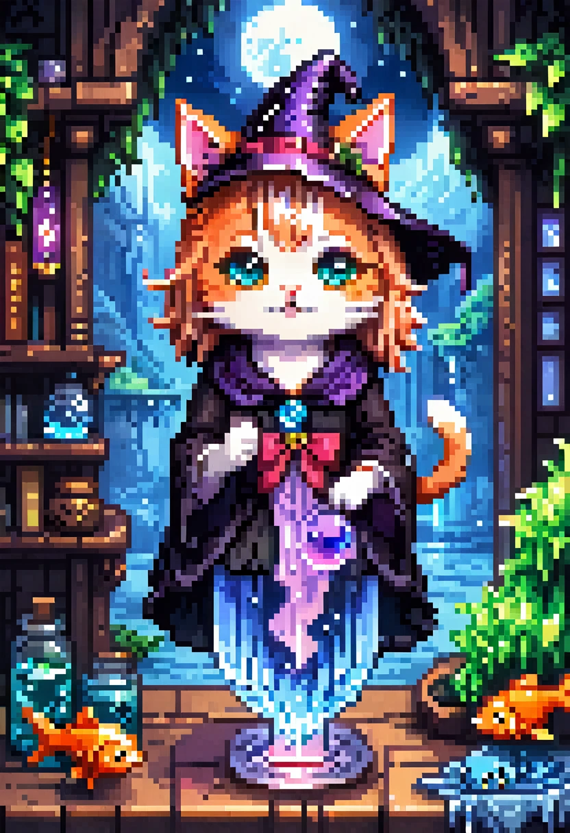 Great quality, masterpiece, Highest quality, Very detailedな, Very detailedな, Ultra-high resolution, Perfect Anatomy, Magical World,
(Kitten and fish:1.4), Fish in the air, Spell Magic to get fresh fish as food,( Fish jumping out of a magic book:1.3), Energy flow,
cuteライオンの全身, cute, Dressing up as a witch'Robe, Witch Hat, Magic book in hand, Magic book in hand, Spell Magic,
Very detailed,
Glow Neon, Shine,