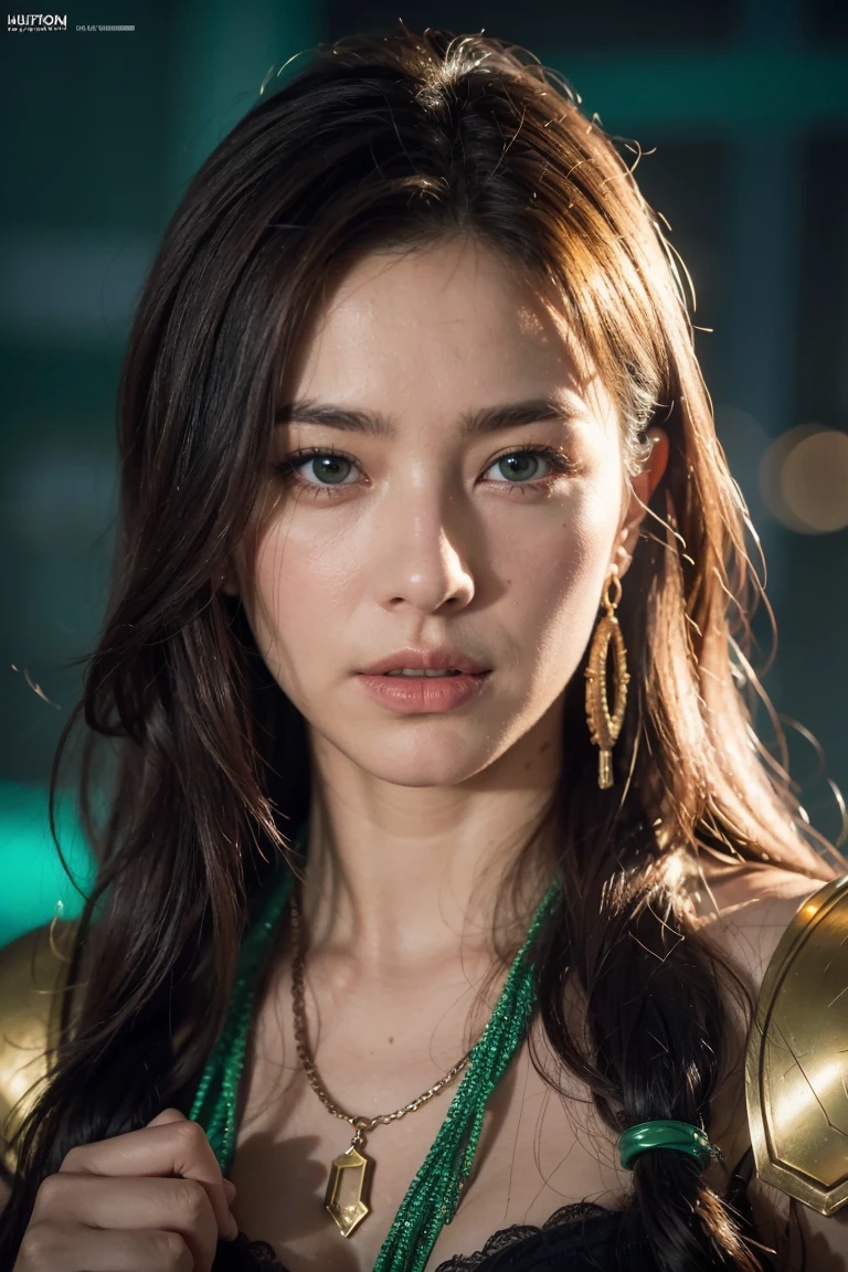 A photorealistic portrait of Chris Hemsworth with long white hair, as Poseidon God of the Seas, wearing a chain around his neck (glowing green chain:1.2) (in hand:1.2), cinematic rim light, very strong and fitted, intense action, dynamic juxtaposition, wearing royal clothes and holding a bronze trident with precious gems, warrior helmet and a sword, with a futuristic underwater kingdom as the background, fierce, tumblr contest winner, hurufiyya, very strong and masculine, movie still, cinematic lighting. photograph, detailed symmetric realistic face, extremely detailed natural texture, peach fuzz, long waived hair, masterpiece, absurdres, nikon d850 film stock photograph, kodak portra 400 camera f1.6 lens, extremely detailed, amazing, fine detail, hyper realistic lifelike texture, dramatic lighting, unrealengine, trending on artstation, cinestill 800 tungsten, looking at the viewer, photo realistic, RAW photo, TanvirTamim, high quality, highres, sharp focus, extremely detailed, cinematic lighting, 8k uhd,-imagine-