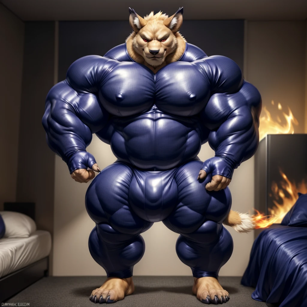 2d, masterpiece, best quality, 4k, 8k, ultra highres, raw photo in hdr, sharp focus, photo realism ,real life like, in a night city, detailed background, solo, (gloves, mask, skin tight), (by null-ghost, by thebigslick, by darkgem, by honovy), Leomon anthro, male focus, perfect red eyes, lighting eyes, (luminescent eyes) full body, Whole Body, fullbody suit, covered pectorals, covered abs, (tight clothing), sexy, Full View, Villain, Bad Guy, Evil, All his clothes are black, smirk, crazy, claws, fire, bedroom eyes, bulge chest, chiseled abs.