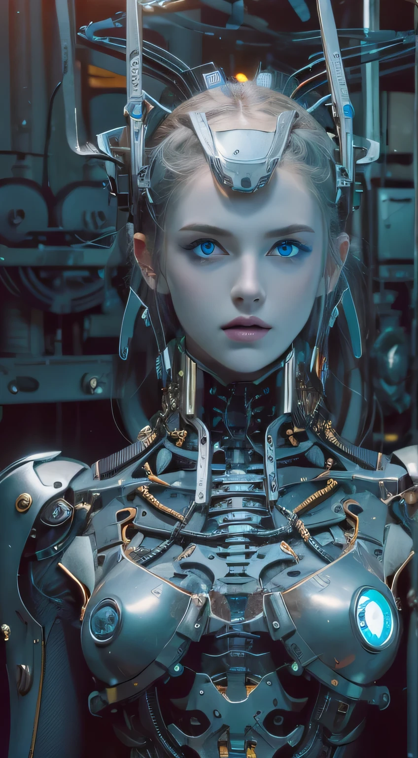 Perfect luminic blue eyes