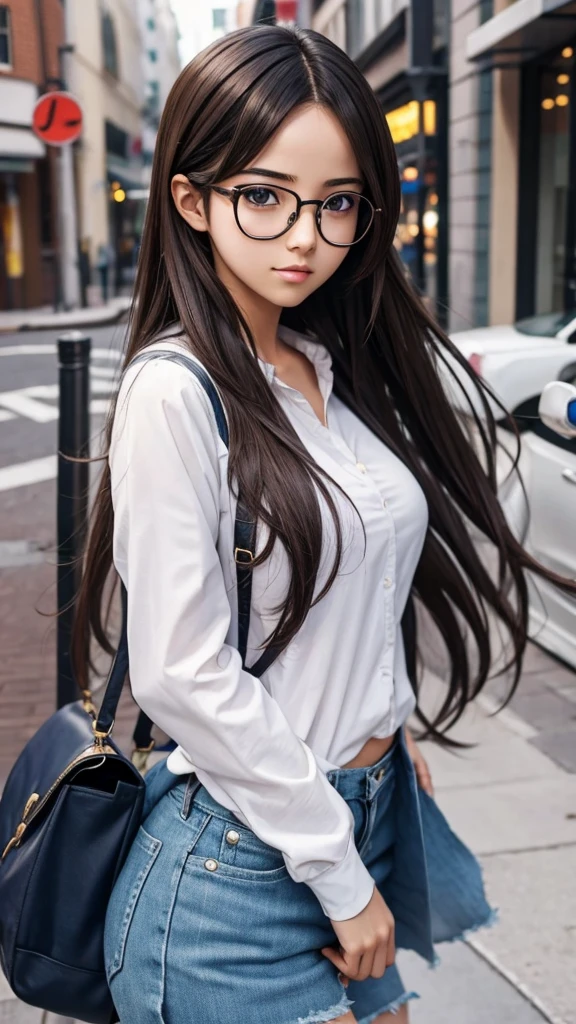 Anime Girl With Glasses sexy