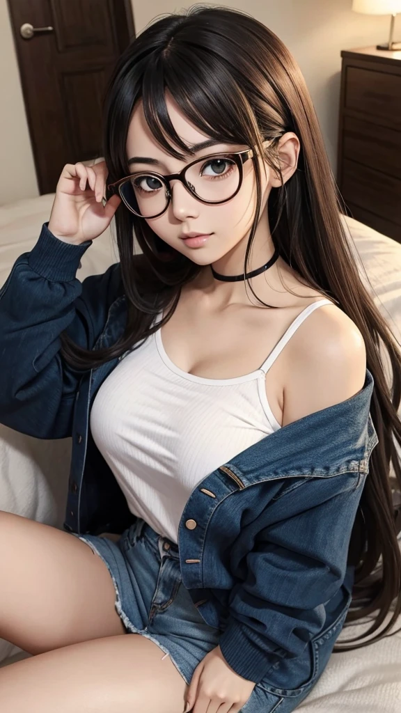 Anime Girl With Glasses sexy