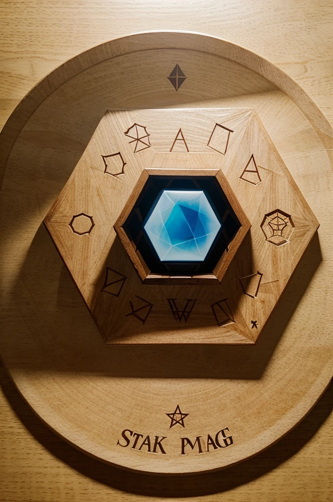 4D hexagon logo, in the middle there is a book and pen and an illustration of shaking hands. there is a circular inscription "PAGUYUBAN PAGUYUBAN GUARDIAN MURID" above the circle there is one star and below the circle it says "KEBONAGUNG UJUNGPANGKAH" it looks clearly realistic 4D