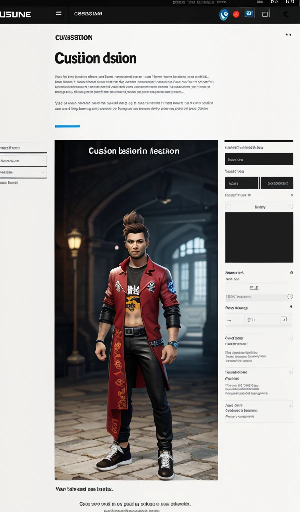 Customisation characters