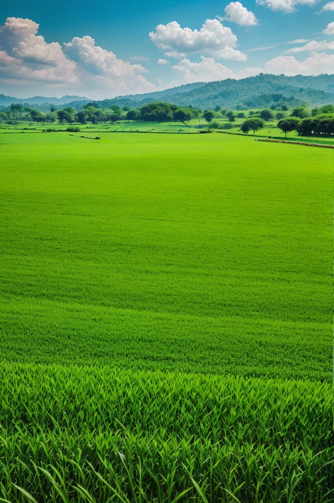 Beautiful green field of india