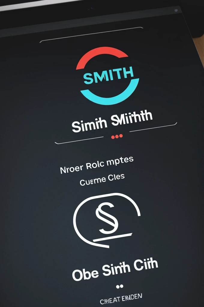 Create a logo for this name "Code Smith" that has a block of code background
