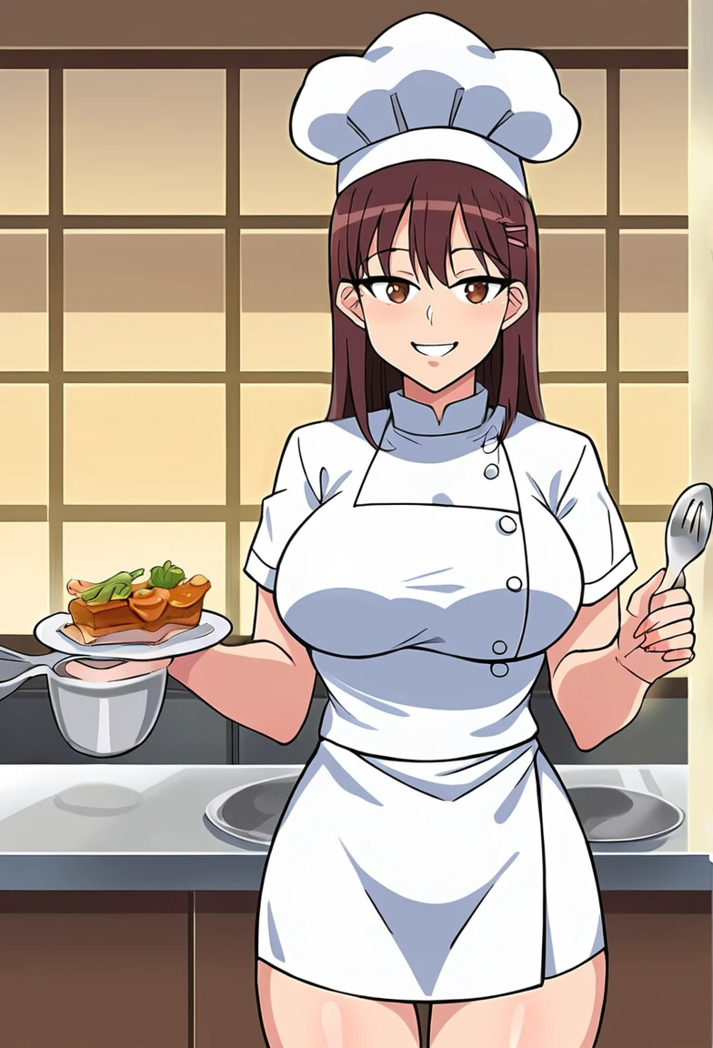 y chef woman dinner serving school underwear