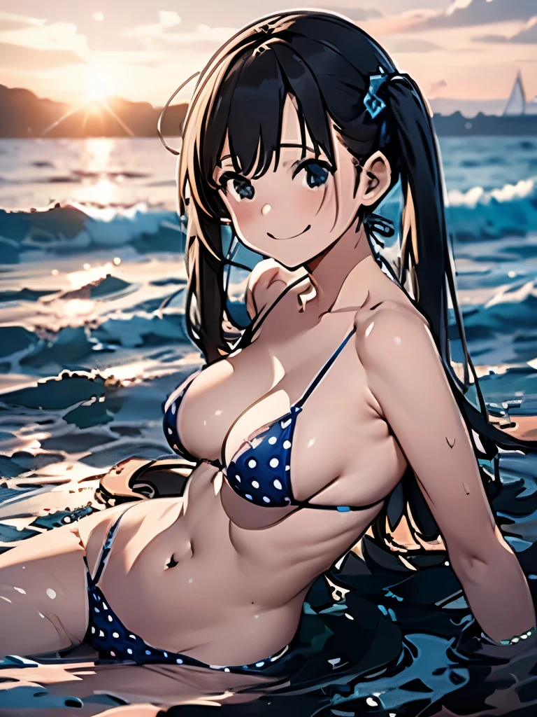 (masterpiece、Highest quality、Highest quality、Official Art、Beautiful and beautiful:1.2)、(One girl:1.3)Hatsune Miku、Twin tails,Beautiful breasts,High resolution、
One beautiful young woman、
(Soft Saturation:1.3)、(Fair skin:1.2)、
(非常にDetailed Background、Detailed Background)、Bokeh Depth of Field、
break,Smiling girl portrait。When viewed from the front、The composition is symmetrical。
Looking straight at you with serious eyes、break
((Polka dot swimsuit))、((Polka dot bikini))、Mid-breasted、
outside of home、Sea surface、Sky Sky、Light of the sun、Summer beach、Sandy Beach、
Strong light、Front light、
(Ten generations:1.3)、(Cowboy Shot:1.2)、Breaking the frontal angle、
View your viewers、
Dynamic Pose、
Sitting on seaweed on the beach、Wakame seaweed、Wakame seaweed、Wakame seaweed、Wakame seaweed、Wakame seaweed、Wakame seaweed、