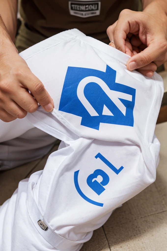 Develop a logo for tags, size of nicks and compounds, for clothes