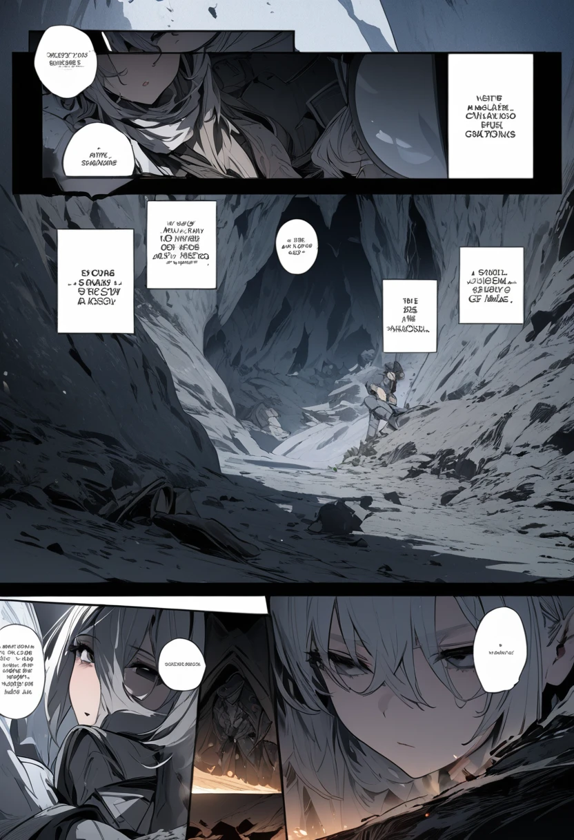 ((highest quality)), ((masterpiece)), (detailed), comic e-book storyboard, A gecko Corrupted by the shadows in a cave on the moon with black eyes masterpiece (1.2) 8k HD