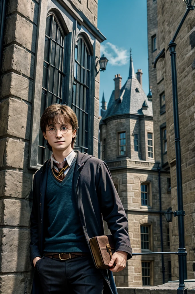 Harry Potter on the building