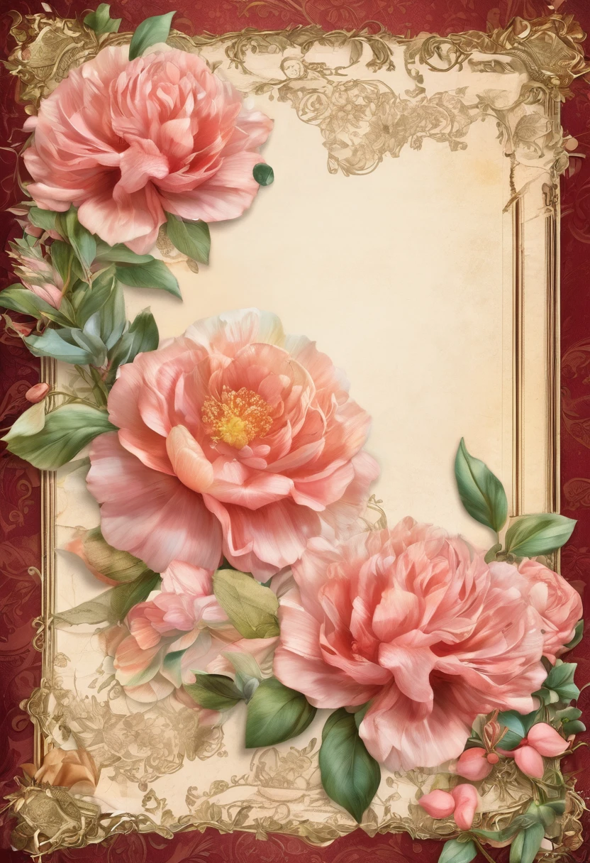 (((masterpiece))), (((Highest quality))), ((Super detailed)), (Highly detailed CG illustrations), ((非常にdelicateで美しい)), (overhead shot),(最高masterpiece:1.4),delicate,8k,( Background Pages:1.4),race,Lots of ribon,Rococo, (VINTAGE light salmon SCRAPPY PAPERS), a selection of pretty pages with flowers that will work with,((Digital Paper:1.4)),Stamperia,(DAPHNE’S DIARY:1.4)