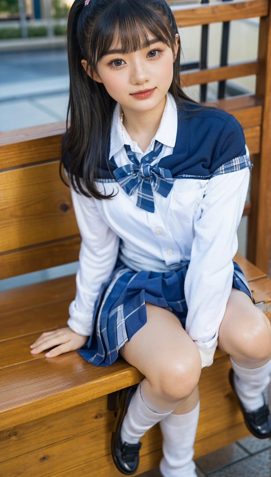 (photorealistic:1.4), best quality, masterpiece, raw 32k photo, (extremely detailed japanese beautiful girl), (extremely detailed eyes:1.2),(baby face), (cute face:1.2), ultra-detailed, ultra high res, amazing, BREAK,sitting,
(school uniform:1.5),detailed school girl, (disneyland:1.3), beautiful detailed girl, bangs, cute face, miniskirt