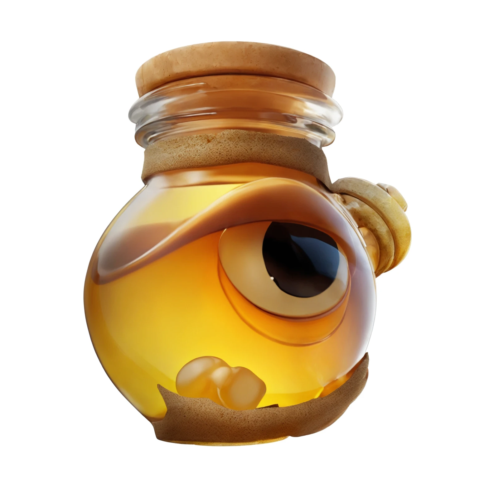 (masterpiece),(best quality), , Jar of honey，，Backlight，Backlight，glare
