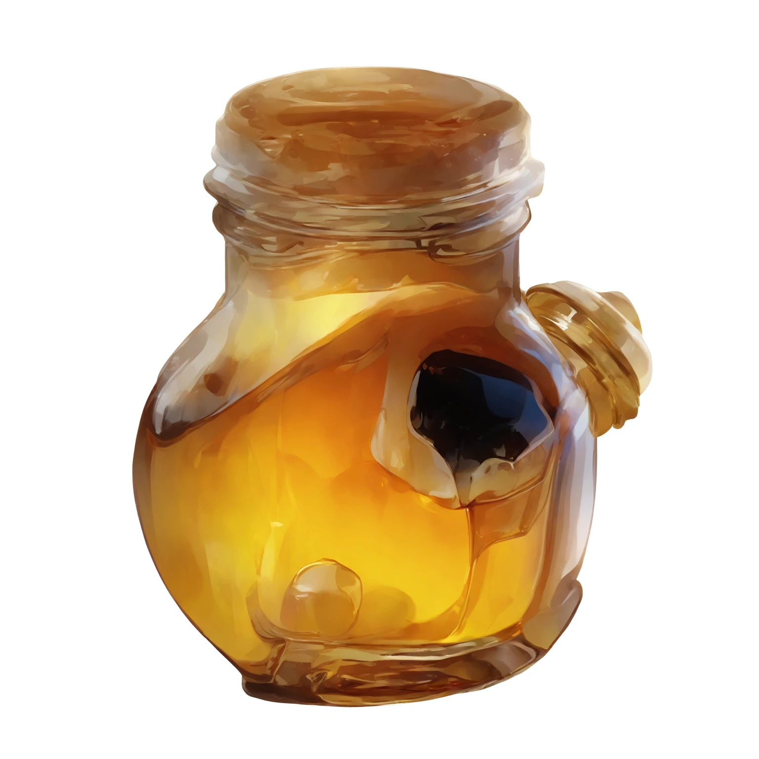 (masterpiece),(best quality), , Jar of honey,,Backlight,Backlight,glare