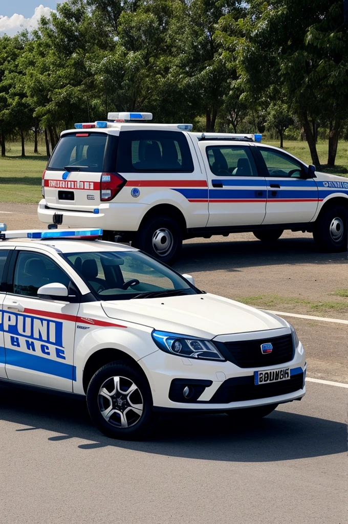 Burun police car
