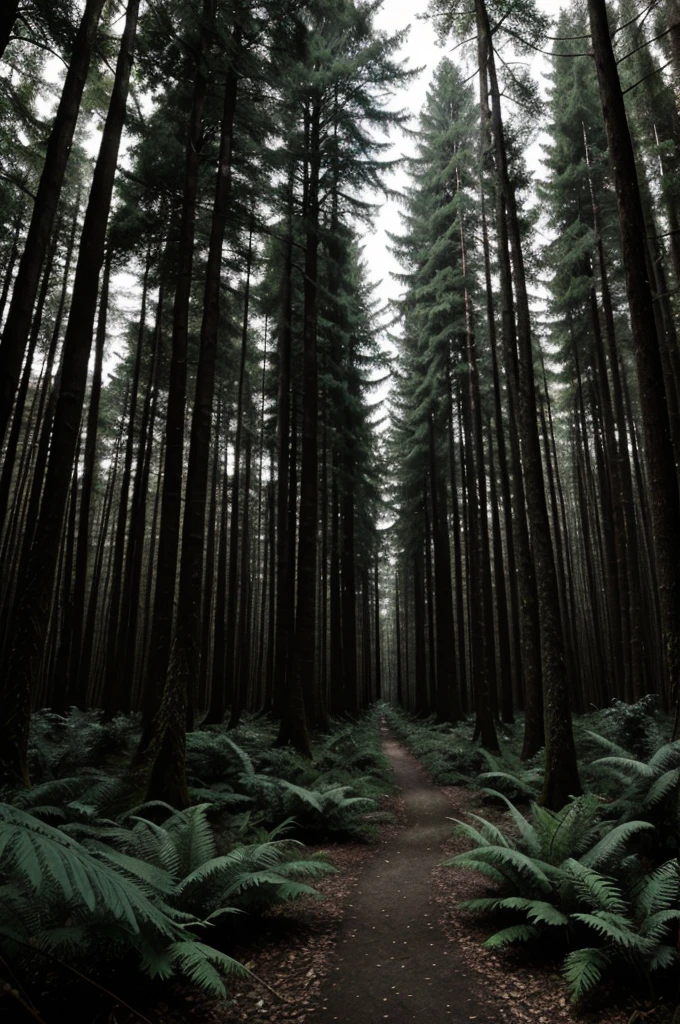 Dense Forest
A dense, mysterious forest with interwoven trees and a dark atmosphere.
