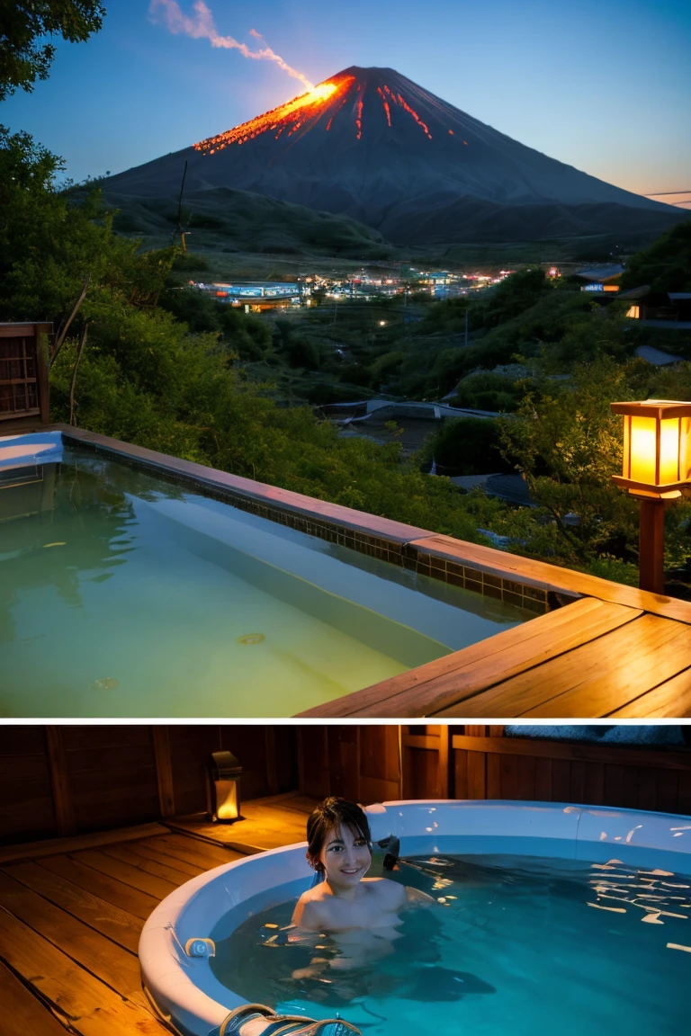 ((Hot springs overlooking the volcano:1.3)), (Tabletop:1.3), (8k, Realistic, RAW Photos, Highest quality: 1.4), Japanese, (One Girl), Beautiful Face, (Realistic face), (Black Hair), Beautiful hairstyle, Realistic eyes, Beautiful attention to detail, (Realistic skin), Beautiful Skin, Charm, 超High resolution, 超Realisticな, Very detailed, Golden Ratio,. (3. Gills:1.5), (Sony Alpha 1, 50.1 megapixel full-frame CMOS sensor, 8k video recording function), (telescope lens), (Realistic),(8k, 超High resolution, Highest quality, Tabletop:1.2),Super detailed,Beautifully detailed face, Complete Anatomy,(Beautiful attention to detail:1.3),18-year-old, Tabletop, Highest quality,smile, Huge breasts,Very delicate and beautiful,
Very detailed,
Hmph,
Unity,
8k Wallpaper,
wonderful,
In detail,
Super detailed,
High resolution,
Very detailed,
Very detailed目と顔,Wet, Immerse your whole body in water,Bath towel tube top, (Hakone Onsen ,Kusatsu Onsen,Noboribetsu Onsen,Dogo Onsen,Beppu Onsen Village),night,