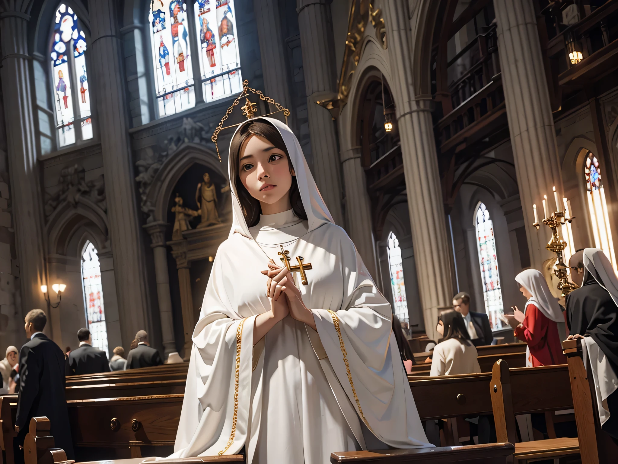 Virgin Mary in church