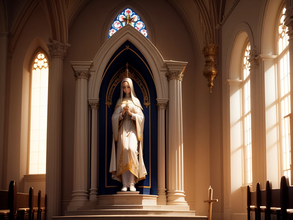 Virgin Mary in church