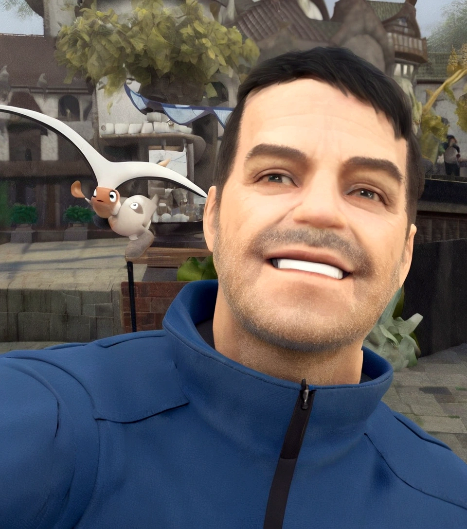 Personagem de desenho animado de um homem, animation character, Caractere estilizado, animation style rendering, 3D estilizado, Arnold Maya rendering, Stylized 3D rendering, toon render screenshot, Personagem 3D, Personagem 3D, Stylized 3D rendering, 3D character rendering, personagem de desenho animado, Personagem de close up, Pose de personagem,  (Estilo Pixar) (parte mestre:1.2) (bokeh) (melhor qualidade) (pele detalhada) (textura detalhada) (8K) (argila) (cinematic lighting) (sharp focus like Disney Pixar films