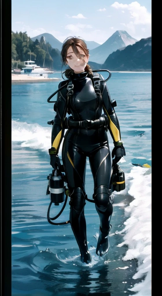 scubagear2023, ((( movie still of Italian exploitation movie))) , cinematic, film grain,
by (Giuseppe pinori:Richard wong:0.2),  (Foreground: scientific dive sight on the ocean shore, (ice cold)diveboat vessel, Volumetric Light, ((Middleground: (closeup) pretty and young   girl (Jennifer Aniston, clear facial features), in snow-white fullbody neoprene factured heavy drysuit, (in scuba, [removed small thight white hood]:0.9), [air tank]:0.8, after a scuba dive, , action pose, standing on icy shore in arctic, , clear facial features, perfect body,(full body portrait)
)),
(((Background: distant frozen mountains))), (creating an emphasis on emotions such as wonder, trill, happiness,),  
Blondhead women, inspired by Ron English, [au naturel]:0 4, , 
intricate details, trend on iStock, best quality, masterpiece, 5 fingers, 1girl,  swimming