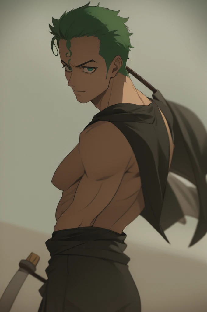 Zoro was being fucked by another man and he was squirting