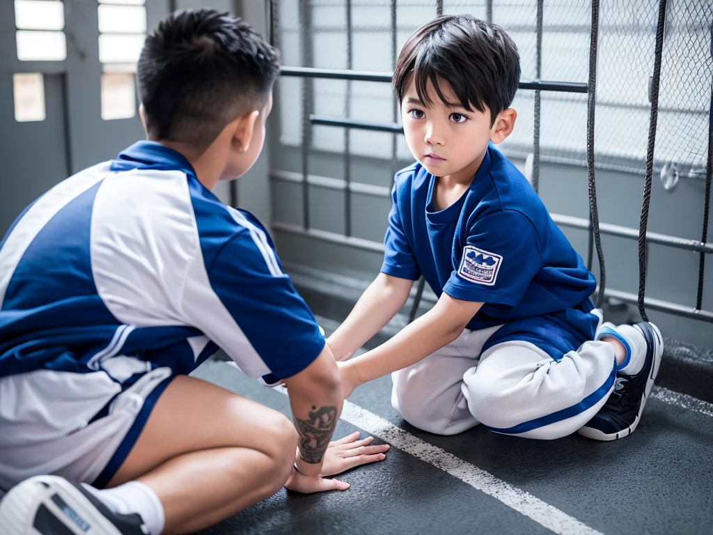 prison、 regression、Prison officers abuse、Dark Room、Boy rapes boy、Sex、Boy in gym clothes、(10Age 1.4)、Blue shorts、Japanese、Hot summer day、My body is shaking with fear、I'm about to cry、torture、(Boy 1.4)Two Boys