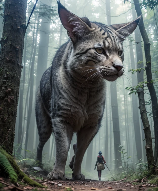 award-winning art, trending on artstation, masterpiece digital art, The Forgotten Forest, a dense forest shrouded in mystery, where ancient ruins and forgotten secrets are hidden, guarded by fierce female warrior druids.