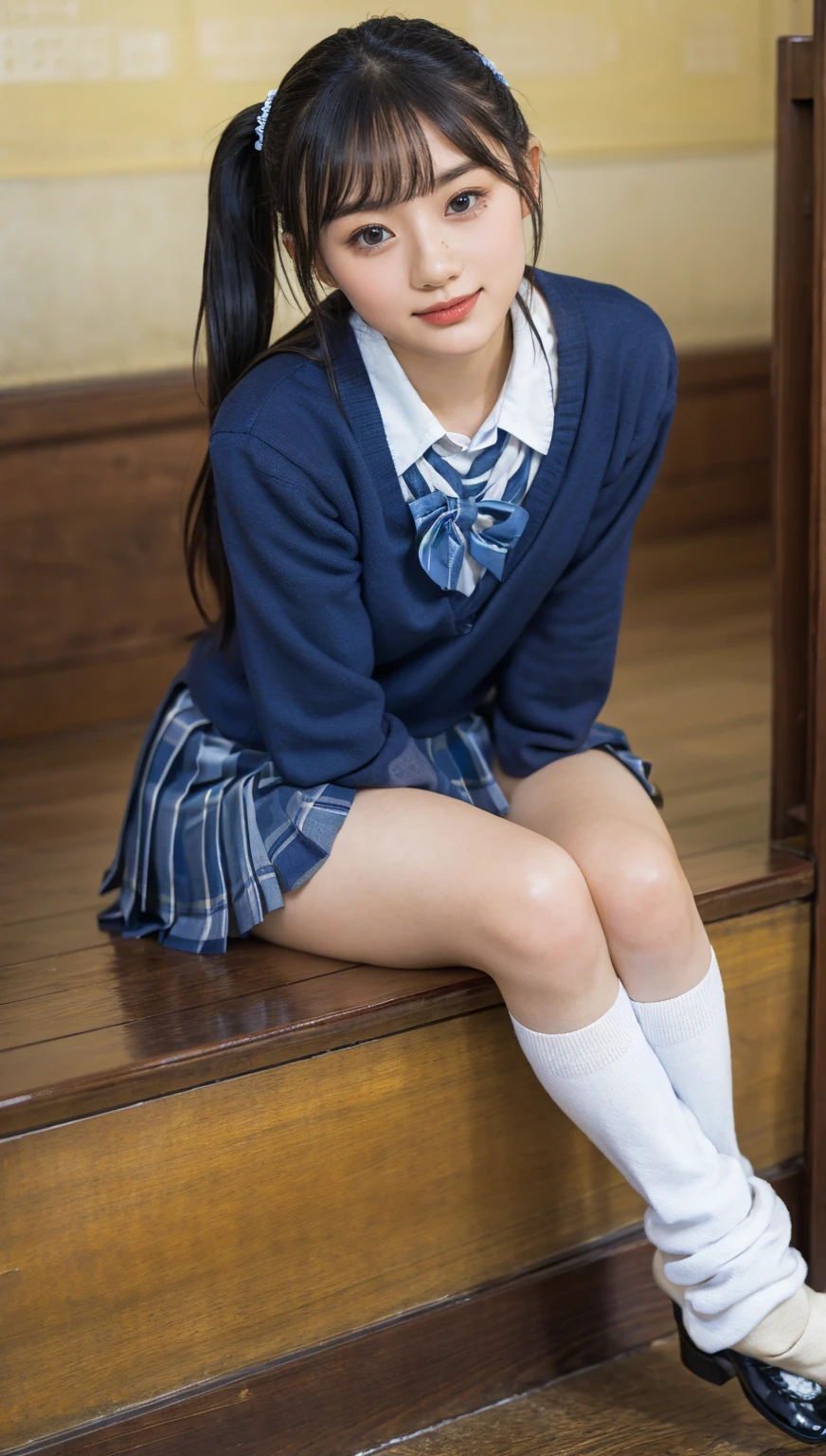 (photorealistic:1.4), best quality, masterpiece, raw 32k photo, (extremely detailed japanese beautiful girl), (extremely detailed eyes:1.2),(baby face), (cute face:1.2), ultra-detailed, ultra high res, amazing, BREAK,sitting,
(school uniform:1.5),detailed school girl, (disneyland:1.3), beautiful detailed girl, bangs, cute face, miniskirt,((thigh))