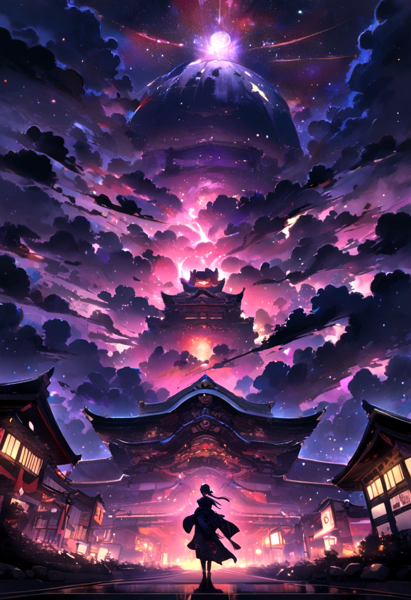Japanese night sky