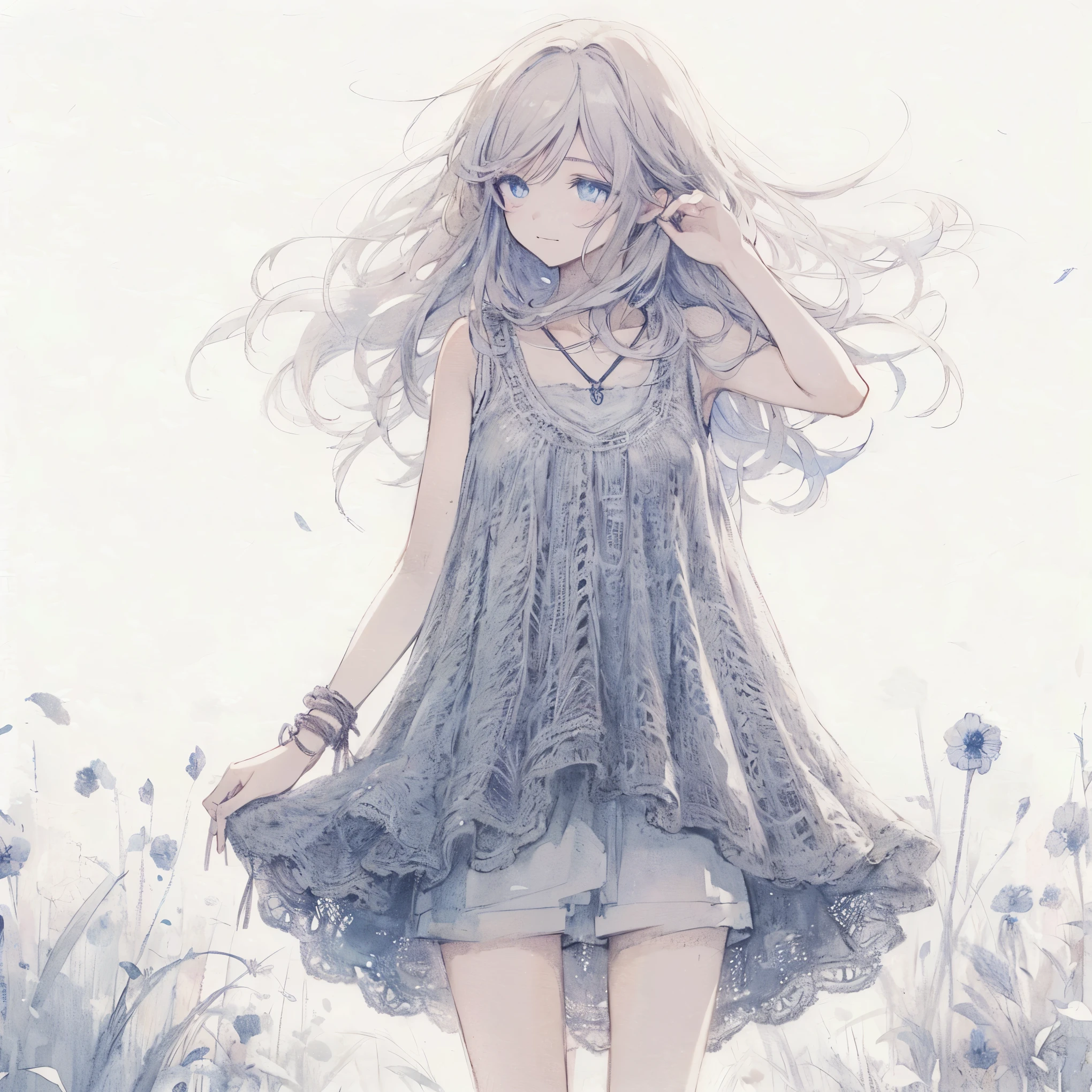 Official art using high-quality hand-drawn watercolor sketch techniques. (best quality,4k,8k,highres,masterpiece:1.2),ultra-detailed,beautiful detailed eyes,A girl with beautiful eyes, everyone, beautiful anime girl, cute anime girl, smooth anime art, anime style, elegant colors, soft lighting, delicate beautiful wet eyes, very coquettish, (beautiful large breast:1.2), (correct hands:1.2),