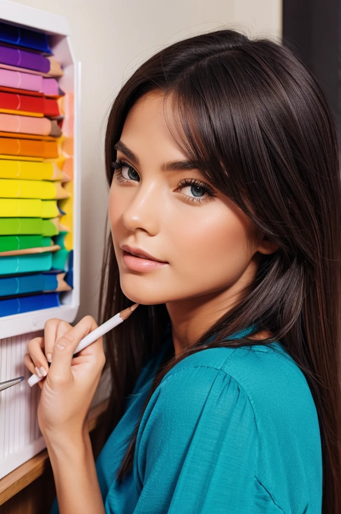 Pencil in colors